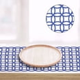 thumbnail image 3 of Camino de mesa, asientos de estilo europeo moderno, toallas con bandera, banderines de mesa para boda, azul, 3 of 5