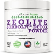 Todicamp Full Body Cleanse - Zeolite Detox Powder Sorbolit Supplement - Colon Cleanse - 200 Days Supply
