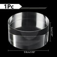 thumbnail image 2 of Acrylic Disc Display Block Clear Polished Round Pedestal Stand Riser Acrylic Disc Jewelry Stand Ring Showcase Display Holder Base, 2 of 5