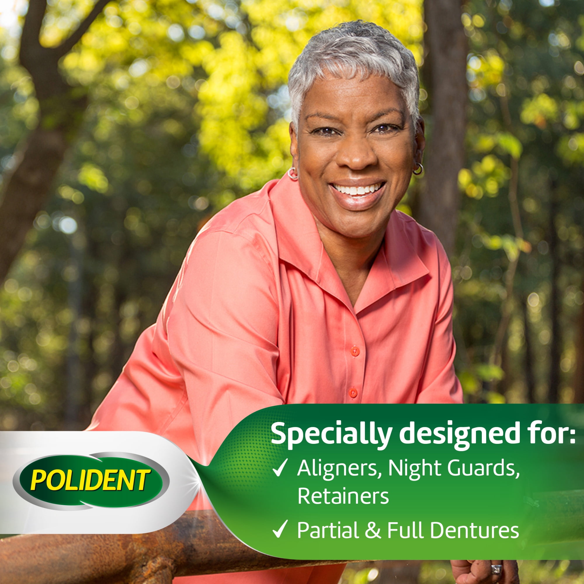 Polident Dental Appliance and Denture Brush, 1 Count, for Adults