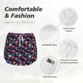 thumbnail image 6 of Lsque colorful mushroom Skull Printed Women's Running Shorts with Liner Pockets,Elastic Quick Dry Workout Athletic Gym Yoga Shorts,Womens High Waist Shorts-Large, 6 of 9