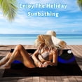 thumbnail image 2 of GZHJMY Beach Towel for Women Girls, Cute Black Cat's Blue Eyes Bath Towel, Oversized Lightweight Sport Towel, 31x63 Inch, 2 of 7