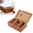 thumbnail image 4 of Sewing Box Organizer Case Tools Household Home Sewing Kit Finishing Box Solid Wood Storage Box Wooden Retro Vintage, 4 of 8