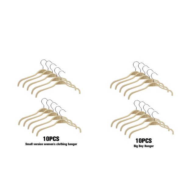 VONKY 10pcs Wood Innovative Clothes Rack Convenient To Eco-friendly Save Space Clothes Hangers Coat Hanger For kids cloth 35cm