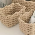 thumbnail image 2 of Dosaele 1PCS Handcrafted Cotton Rope Cosmetics Organizer: A Stylish Storage Solution for Cosmetics and Sundries,White, 2 of 2