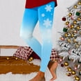 thumbnail image 2 of NIEWTR Women's Christmas Holiday Leggings Women Casual Fashion Christmas Printed Sports Leggings Casual Yoga Leggings(Sky Blue,XXL), 2 of 5
