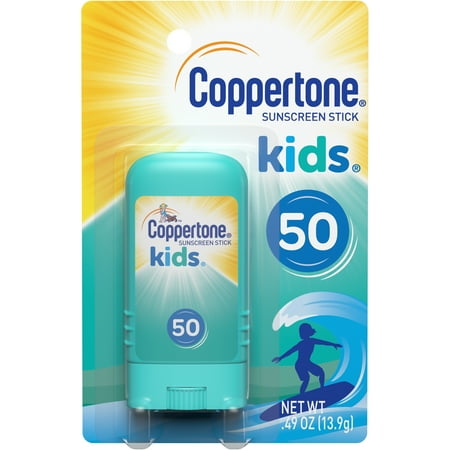 Coppertone Kids Sunscreen Stick Broad Spectrum SPF 50, .46 (Best Sunscreen For Skin That Burns Easily)