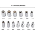 thumbnail image 4 of HAHADAXA 46 Pcs 1/4” Drive Socket Ratchet Wrench Set with Storage Case, Includes Metric Bit Socket Set and Extension Bar for Auto Repair and Home Maintenance, 4 of 7