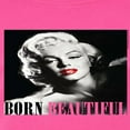 thumbnail image 3 of Marilyn Monroe - Pop Culture Icon - Born Beautiful - Juniors Fitted Graphic T-Shirt, 3 of 5