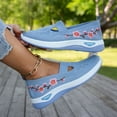 thumbnail image 3 of Orthopedic Shoes for Women Wide Width Comfortable Lightweight Slip on Sneakers Non Slip Arch Support 2026 Walking Shoes Sky Blue Size 7.5, 3 of 5