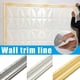 thumbnail image 2 of 1pc Self-Adhesive Flexible Foam Molding Trim, 90"x 3" 3D Sticky Decorative Wall Trim Lines Skirting Baseboard Border, Waterproof Wallpaper For Living Room And Home Decorations, 2 of 4