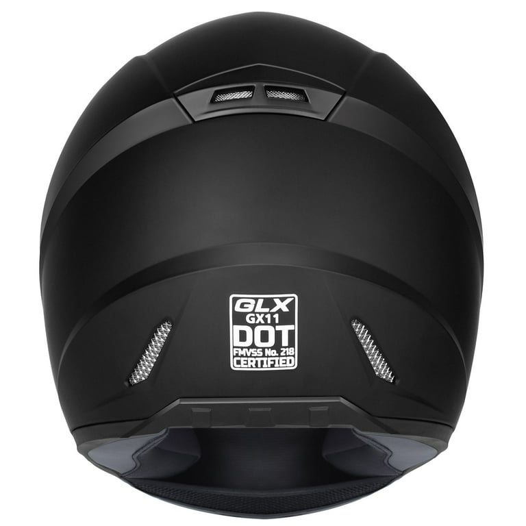 GLX GX11 Compact Lightweight Full Face Motorbike Road Helmet with