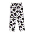 thumbnail image 4 of Xecao Daisies Flowers Women's Straight Lounge Pajama Pants: The Epitome of Relaxed Sleepwear, 4 of 9