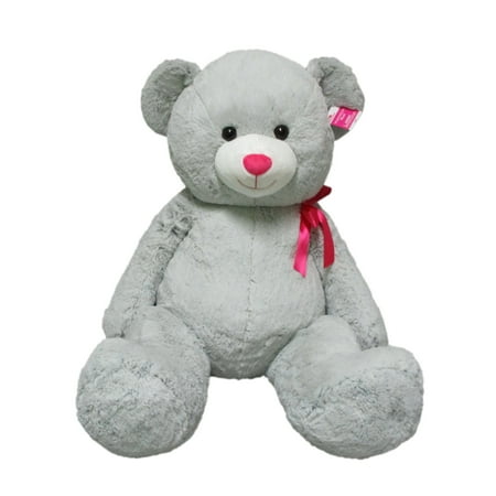 Way To Celebrate Valentine's Day Giant Plush Bear, Gray