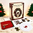 thumbnail image 6 of PSVFUJZ 3D Fabric Poke Wreath DIY Kit, Christmas Wreath DIY Kit for Adults, Beginner Friendly Holiday Craft Set, Soft Fabric Handmade Decor for Front Door Wall Window Fireplace Christmas Gift, D, 6 of 6