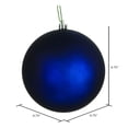 thumbnail image 2 of Vickerman 4.75" Midnight Blue Matte Ball Ornament, 4 per Bag, 2 of 5