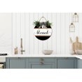 thumbnail image 4 of Blessed Sign Front Door Porch Decorations, Round Rustic Wood Hanging Sign for Farmhouse Porch Outdoor Home Holiday Front Door Sign Decor, 4 of 5