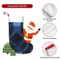 thumbnail image 5 of Flannel Christmas Stocking 17.7×11×7in Soft And Light Touch Good Socks Splicing Design Can Be Used For Hanging Argyle Plaid Darkslateblue_2, 5 of 8
