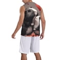 thumbnail image 2 of Sikiie Heart Guinea Pig Couple Basketball Jersey Reversible Men's Mesh Athletic Sports Shirts Training Practice S-4XLMedium, 2 of 6