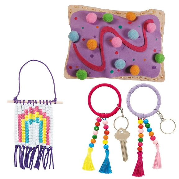 Fun Express Tween Multicolor Craft Activity Assortment Kit – 18 Pieces