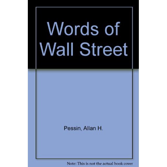 Pre-Owned Words of Wall Street, 9780870944178, 0870944177, Paperback,