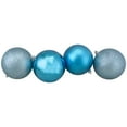 thumbnail image 3 of Northlight 12ct Shatterproof 4-Finish Christmas Ball Ornament Set 4" - Turquoise, 3 of 3