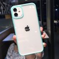 thumbnail image 1 of moskado Candy Color Border Shockproof Phone Case for iPhone 11 Pro Max 12 13 Mini XR X XS Max 7 8 Plus SE 2020 Clear Back Cover, 1 of 5