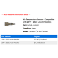 thumbnail image 2 of Air Temperature Sensor - Compatible with 2019 - 2023 Lincoln Nautilus 2020 2021 2022, 2 of 2