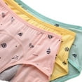 thumbnail image 2 of Teens Girls Period Underwear Menstrual Leakproof Protective Cotton Briefs Panties 1/4/6-Pack for Kids Big Girls 8-14 Years, 2 of 8