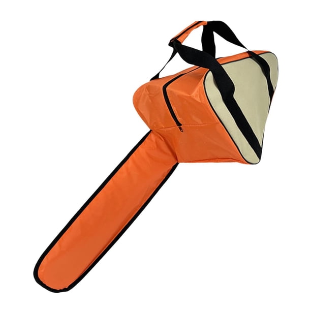 Bolsa de transporte para motosierra Estuche de transporte para motosierra Práctico multiusos con cremallera Naranja Blanco
