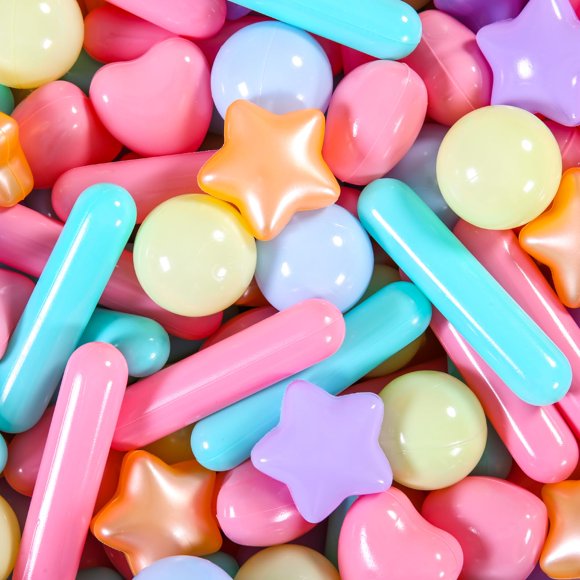 Bolas para Piscina de Bolas STARBOLO Macaron Doradas 500 Unidades para Niños Pequeños