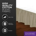 thumbnail image 6 of Ruffled Bed Skirt (Full, Stone) 14 inch Drop Dust Ruffle with Platform, Poly/Cotton Fabric, Available in All Bed Sizes and 14 Colors - Blissford, 6 of 6