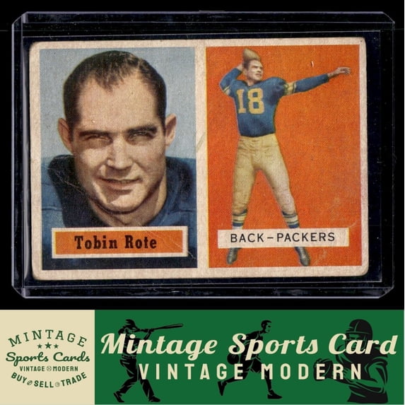 1957 Topps Football Tobin Rote Green Bay Packers #81 FR/FR+ Card