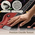 thumbnail image 6 of ODIKA 8'x10' Washable Area Rug Guitar Music Musical Instrument Cherry Scattered Notes Record for Living Room, Under Sectional, Family , Durable, Non-Slip, 6 of 7