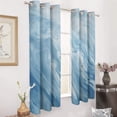 thumbnail image 2 of Blackout Curtains for Bedroom Colorful Marble Pattern Full Room Darkening Grommet Curtains for Living Room,Thermal Insulated Ombre Drapes, 2 of 7