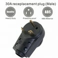 thumbnail image 3 of GJX 30 AMP RV Receptacle Plug Male End for TT-30P Replacement Electrical Adapter, 3 of 6