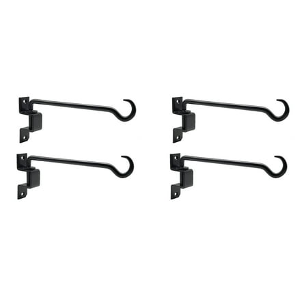 16 Inch 4 Pack Swivel Plant Hangers Outdoor Heavy Duty- Plant Hanging Hook Bracket for Flowers Baskets Pots Bird Feeder