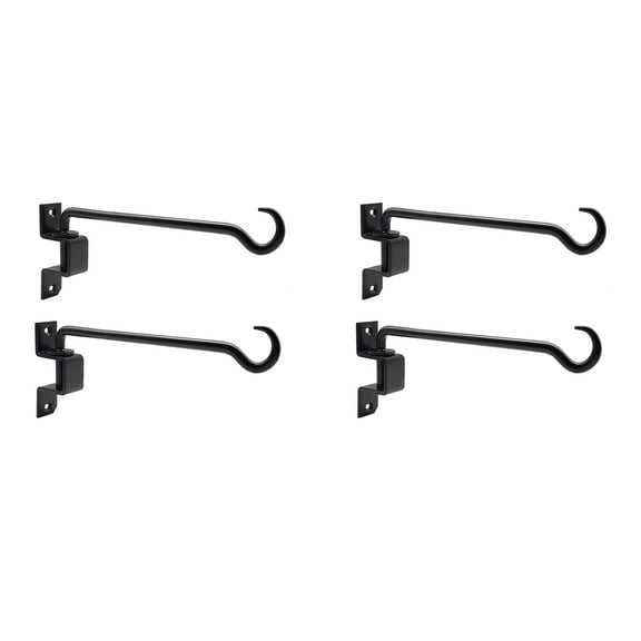 16 Inch 4 Pack Swivel Plant Hangers Outdoor Heavy Duty- Plant Hanging Hook Bracket for Flowers Baskets Pots Bird Feeder