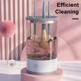 thumbnail image 3 of Electric Makeup Brush Cleaner USB Rechargeable 7000RPM Multifunction Automatic Cosmetic Brush Cleaning Machine Dryer Brush Washing Tool Container, 3 of 8