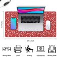thumbnail image 5 of Long Mouse Pads for Desk,Red Christmas Deer and Snowflake Pattern Desk Mats on Top Of Desks, Desk Mouse Pad Extra Large with 3mm Non-Slip Base and Stitched Edge for Gaming,Office,Work,Home 31.5x15.7in, 5 of 5