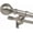 Brushed Nickel, variant on Warm Gold Double Curtain Rods 36-72", Decorative Window Treatment Curtain Rod with Round & Barrel Finials, 1-Inch Front and 5/8 Inch Back Double Telescoping Drapery Rod, Adjustable Double Window Rod