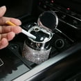 thumbnail image 6 of Farfi Cigarette Storage Cup Creative Multifunctional with Cover Rhinestone Ashtray Holder for Car, 6 of 8