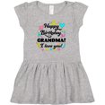 thumbnail image 3 of Inktastic Happy Birthday, Grandma I Love You Girls Baby Dress, 3 of 5