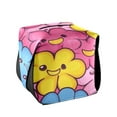thumbnail image 2 of BZSMCE Leatehr Tissue Holders Cute Joyful Floral Faces Pattern Tissue box, 2 of 8