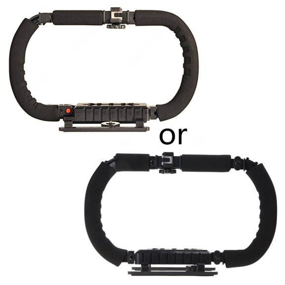 DSLR Action Camera Camcorder- Phone Stabilizer Expansion Cage Mount with Ergonomic Handle Design Camera Accessories