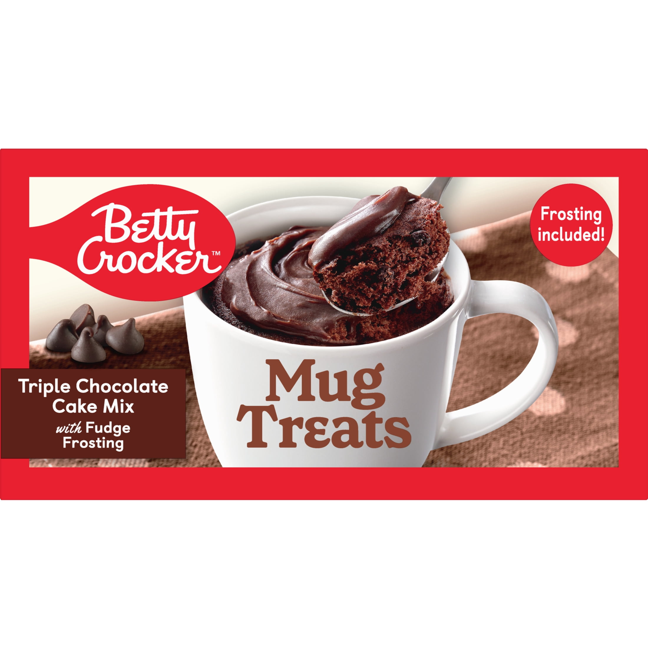 (4 pack) Betty Crocker Mug Treats Triple Chocolate Cake, 12.5 oz