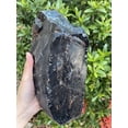 thumbnail image 2 of Extra Large Black Obsidian Rough Stones, 3-10" Natural Black Obsidian, Raw Black Obsidian Crystals (7-8 lb), 2 of 4