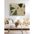 thumbnail image 5 of Vintage Christmas Canvas Print Wall Art Green Xmas Tree Star Snowflake Wood Striped Pictures Painting Morden Artwork for Living Room Bedroom, Ready to Hang - 12"x16", 5 of 6