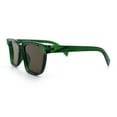 thumbnail image 6 of Retro Concave Curved Hipster Horn Rim Plastic Sunglasses Green - Brown, 6 of 8