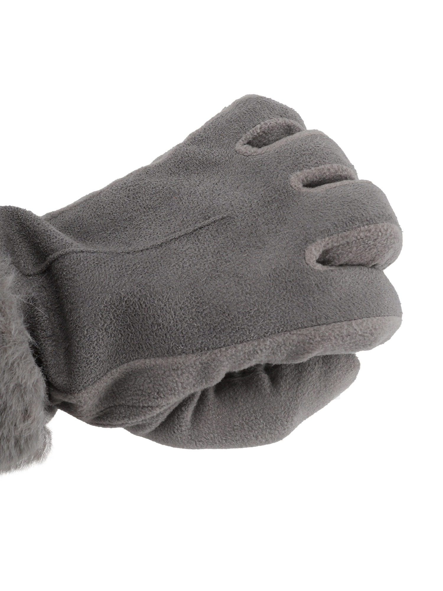 Isotoner Women's Water Reppellent Microsuede Gloves with Faux Fur Cuff